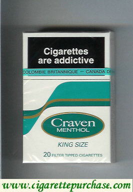 Craven Menthol king size cigarettes